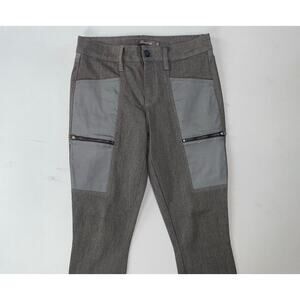 Level 99 6-Pocket Zip Cuff Moto Style Cargo Pants. Gray, Women's Size 27. EUC!